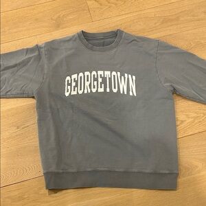 Brandy Melville Gray Georgetown Crewneck Sweatshirt